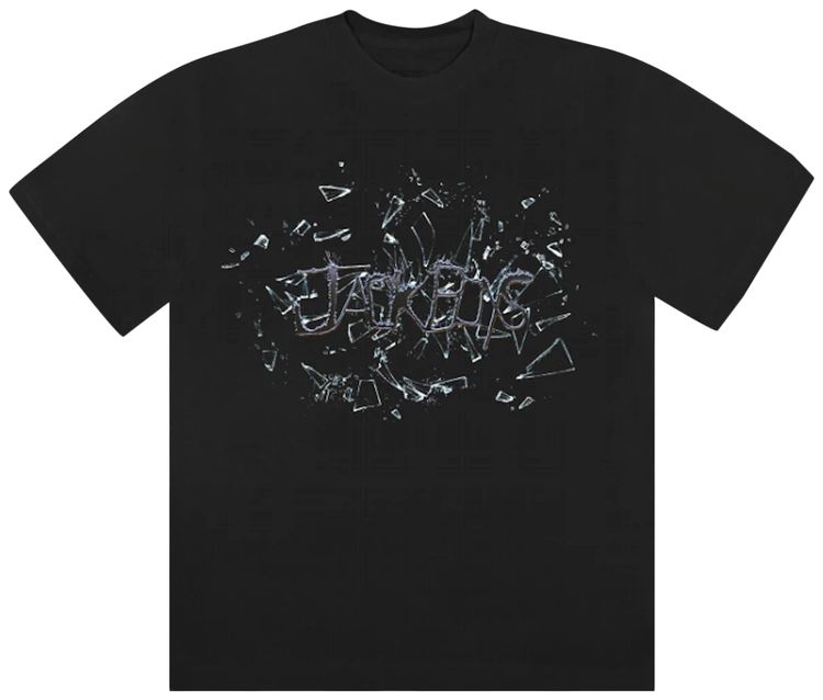 Cactus Jack by Travis Scott JACKBOYS Cracked T Shirt Black