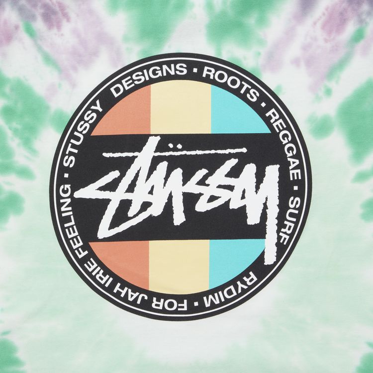 Stussy Reggae Dot Tie Dye Short Sleeve Tee Green