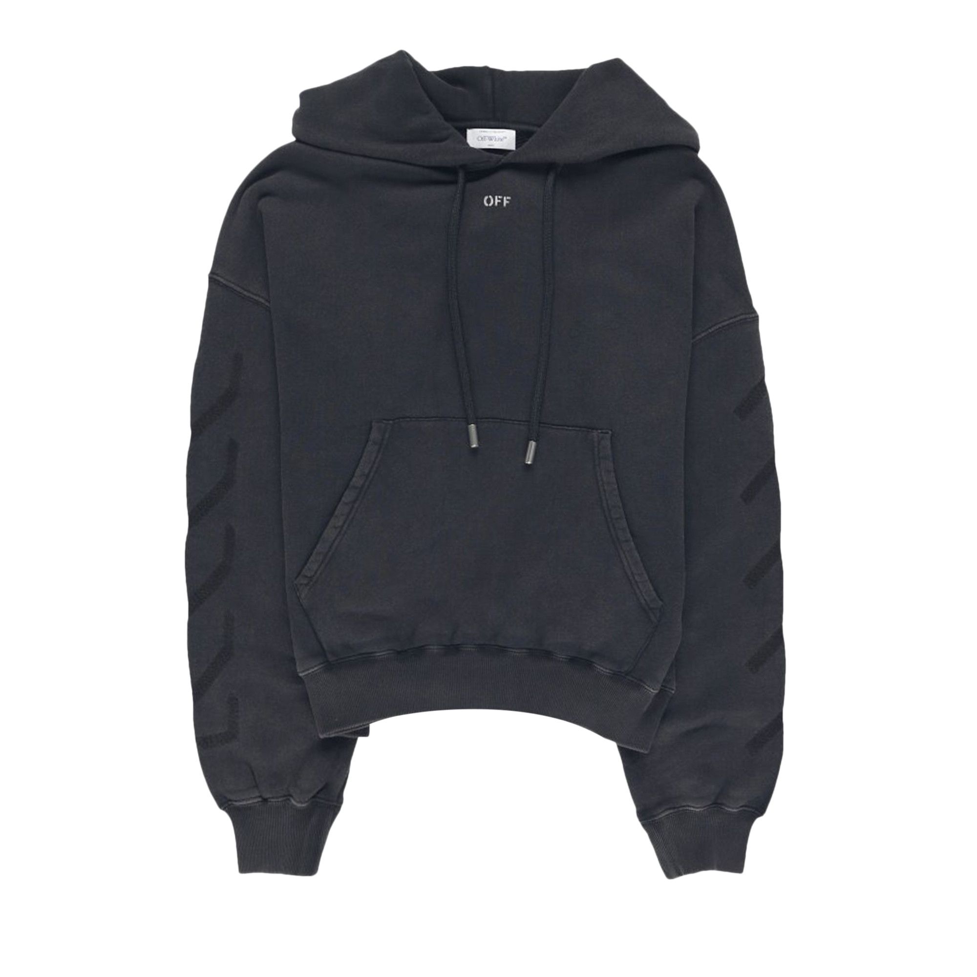Buy Off-White BW St. Matthew Over Hoodie 'Black/Grey