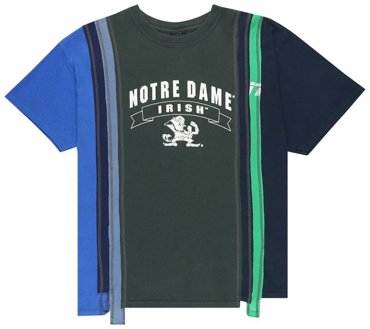 Needles College 7 Cuts Wide T Shirt Multicolor