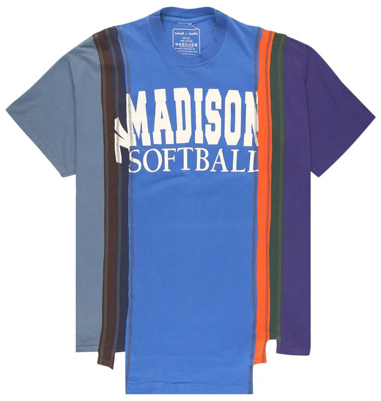 Needles College 7 Cuts Wide T Shirt Multicolor
