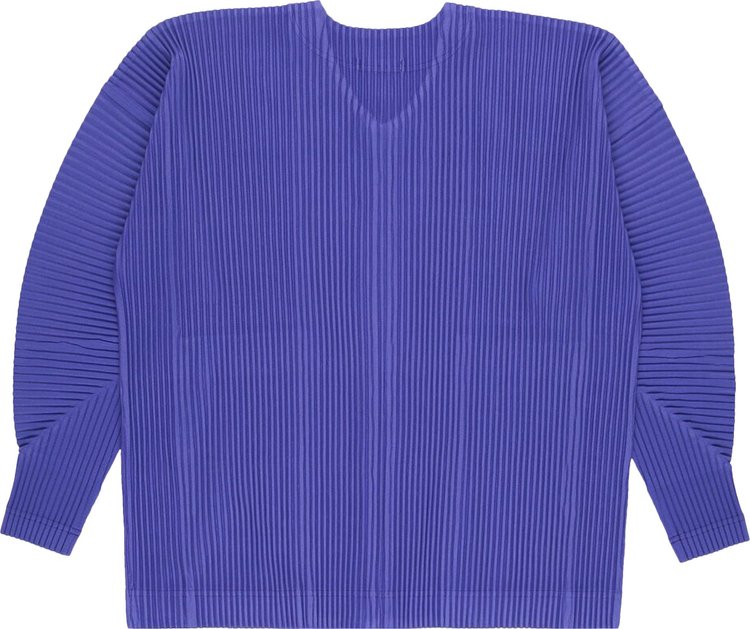 Homme Plisse Issey Miyake MC September Zip Up Cardigan Viola Violet