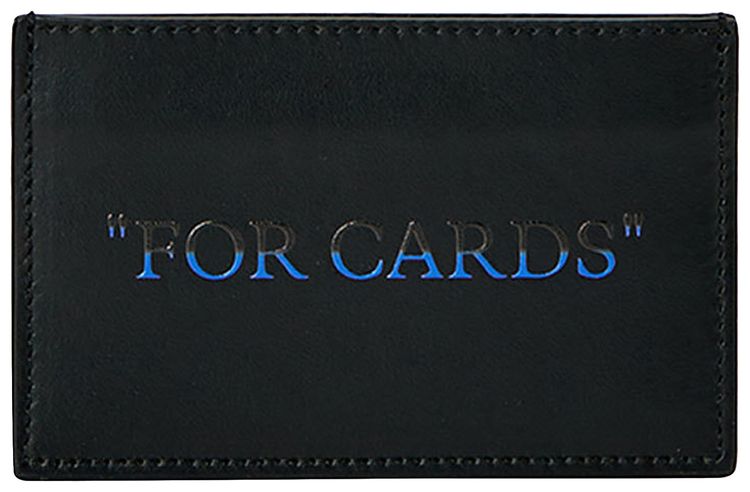 Off White Quote Bookish Cardholder BlackBlue