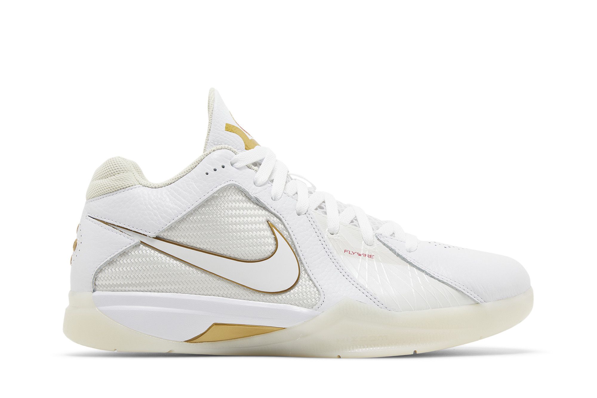 Kd shoes white clearance and gold
