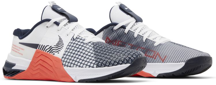 Nike Metcon 8 White Crimson Obsidian