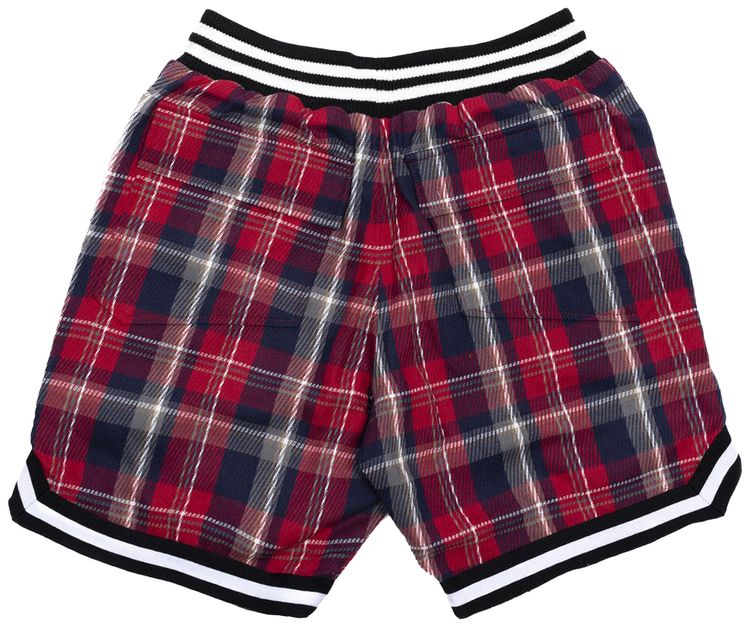 Rhude Flannel Court Logo Short Multicolor