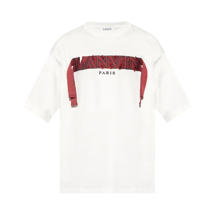 Lanvin Oversized Curblace T Shirt White