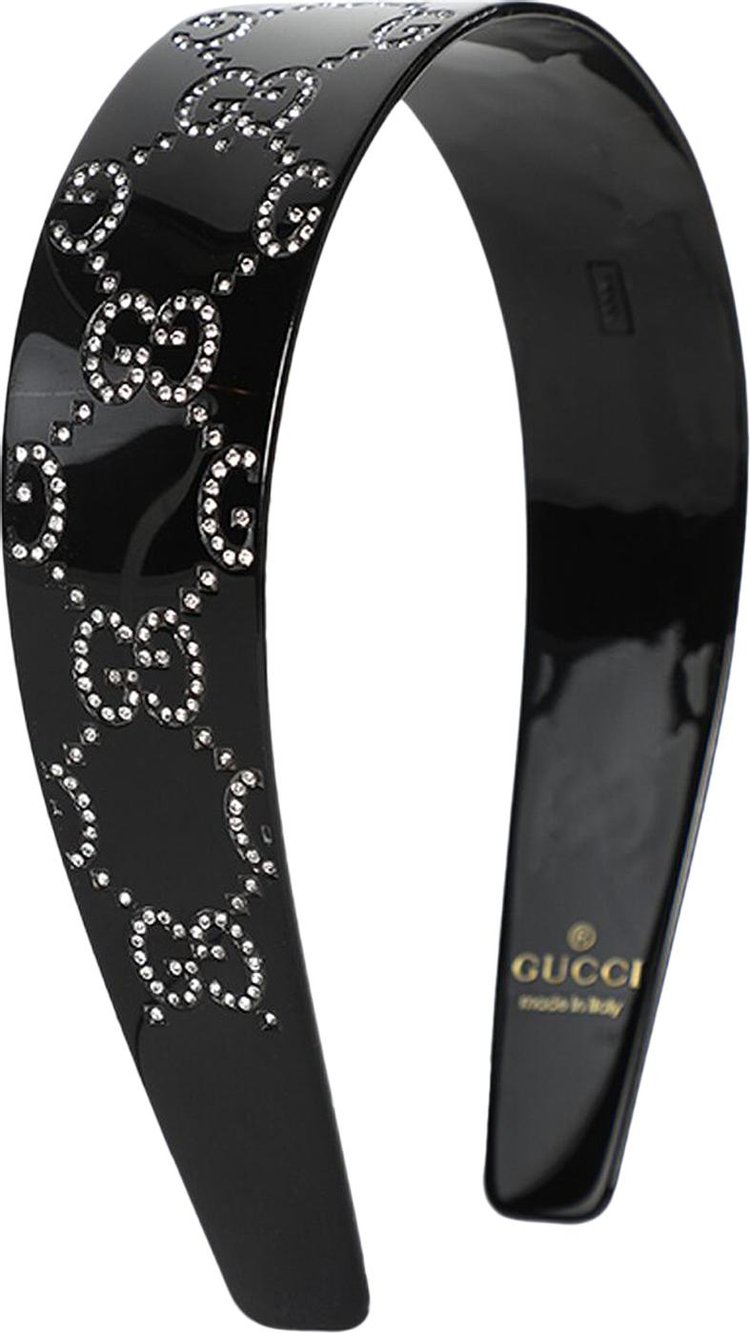 Gucci GG Crystals Hairband 'Black/Crystal'