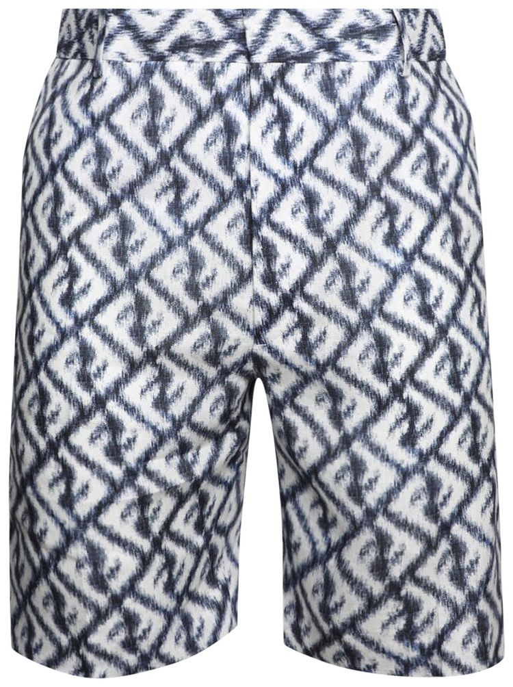 Fendi Logo Shorts Blue