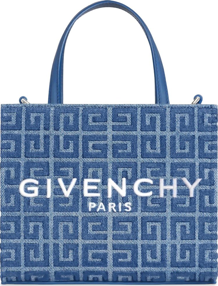 Givenchy Mini G Tote Shopping Bag Medium Blue