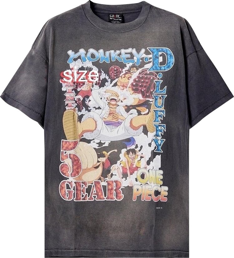 Saint Michael x One Piece T-Shirt 'Black'