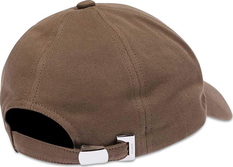 Balmain Logo Cap Marron