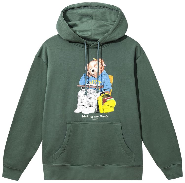 Market Making The Grade Bear Pullover Hoodie Fern