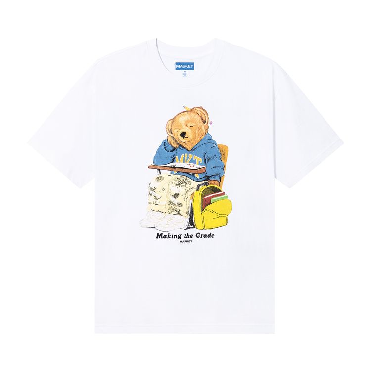 Market Making The Grade Bear T Shirt White