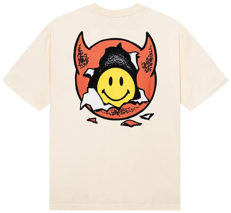 Market Smiley Inner Peace T Shirt Ecru