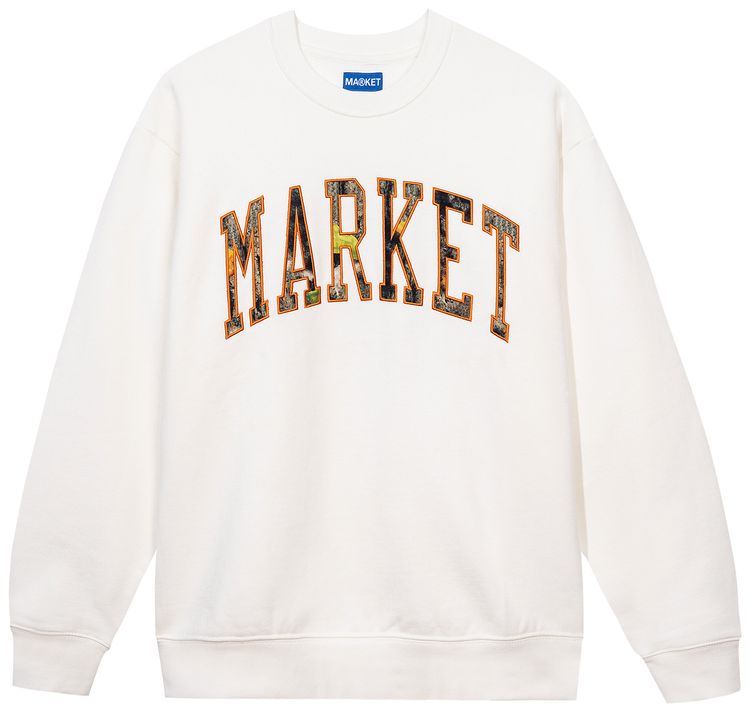Market Fauxtree Arc Crewneck Sweatshirt Ecru