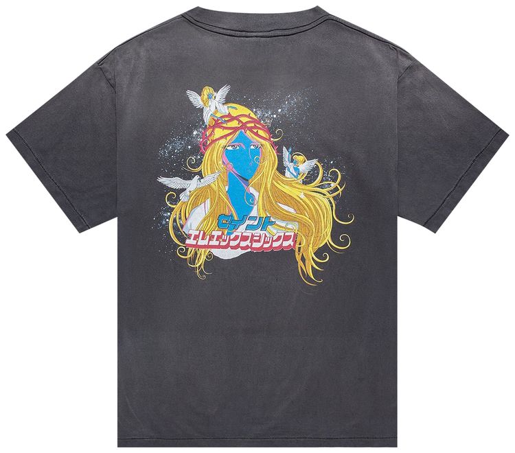 SAINT Mxxxxxx Blue Face Tee Black