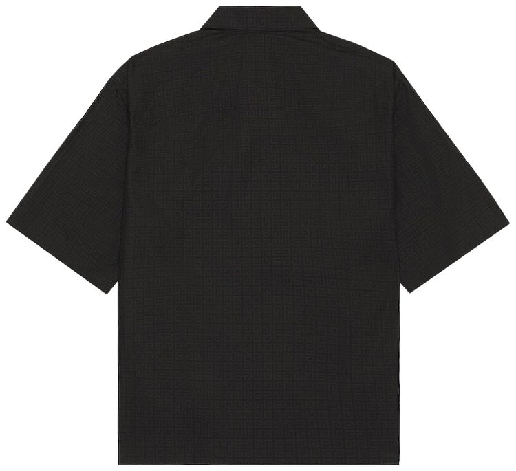 Givenchy Zip Up Short Sleeved Shirt Black