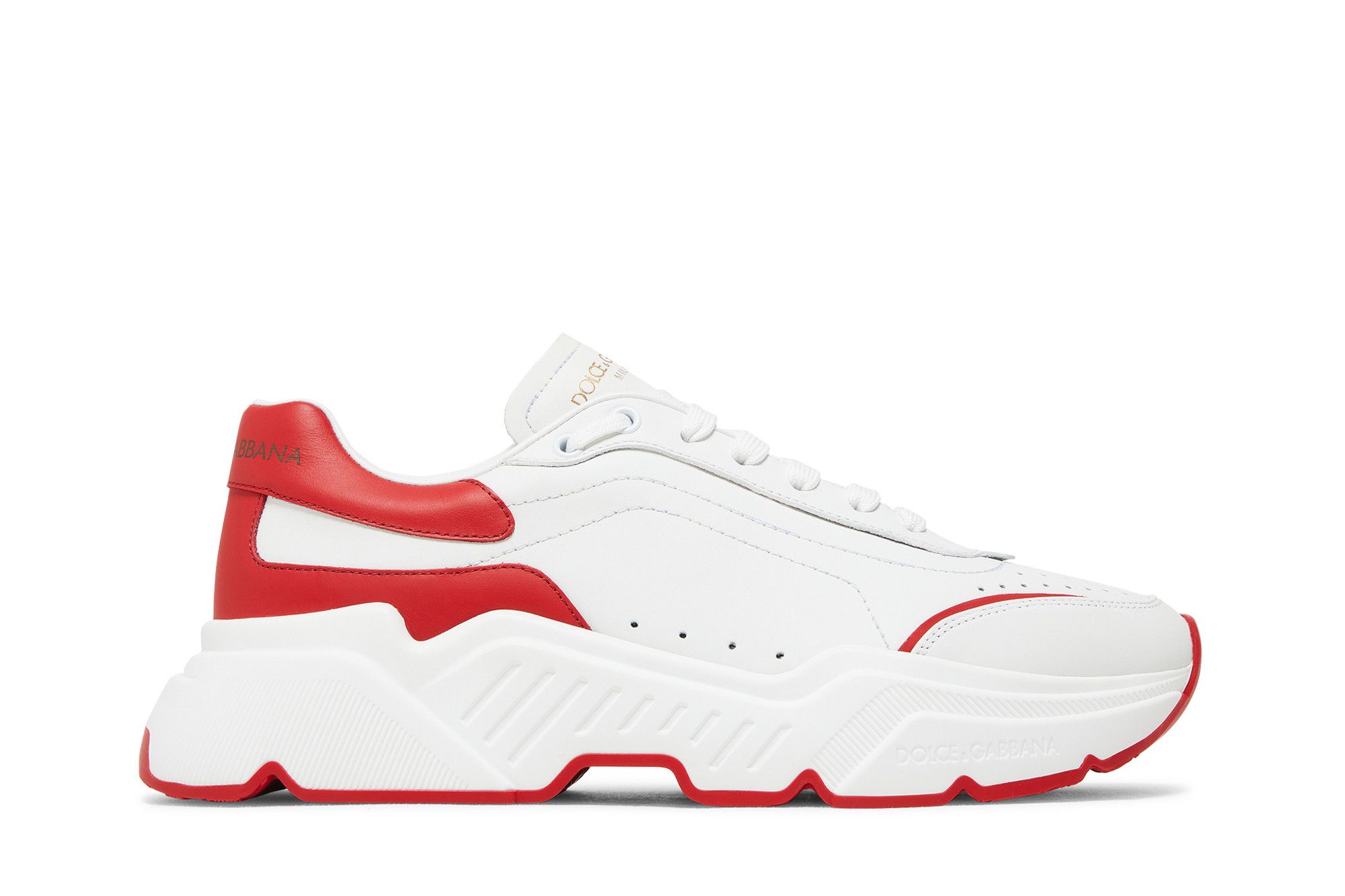 Dolce gabbana white red sneakers new arrivals