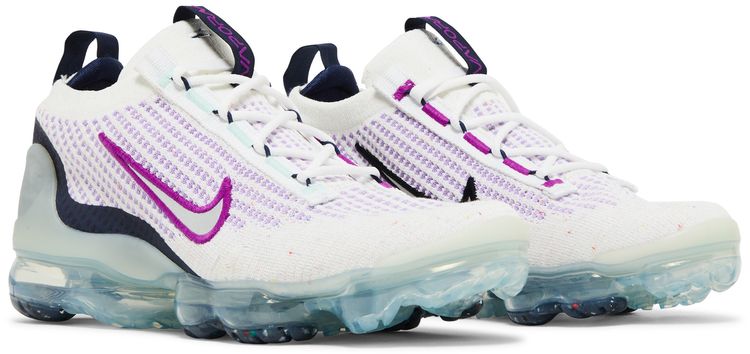 Nike Air VaporMax 2021 Flyknit GS White Violet Frost