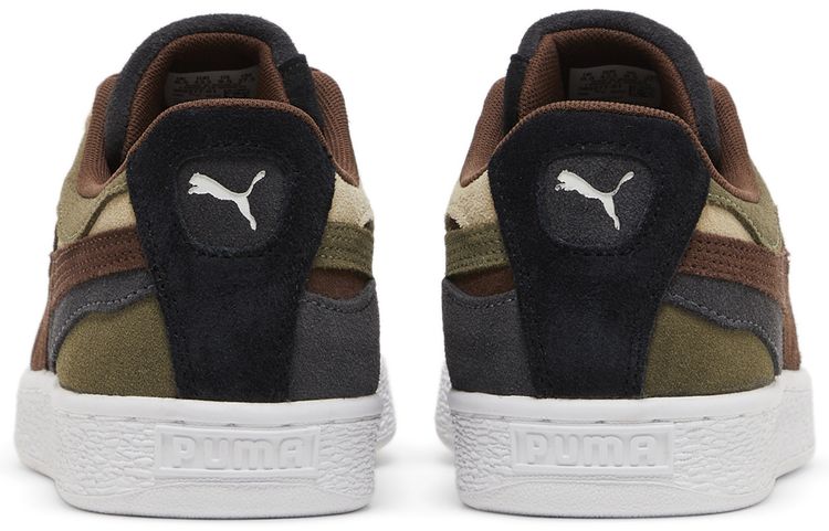 Puma Suede Camowave   Olive Chestnut Brown