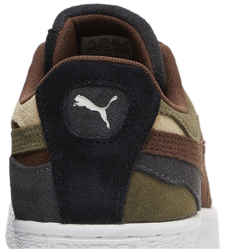 Puma Suede Camowave   Olive Chestnut Brown