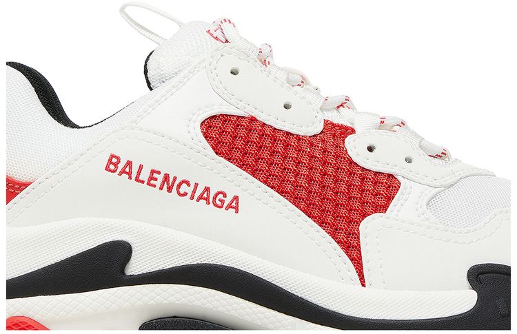 Balenciaga Wmns Triple S Sneaker White Red Black