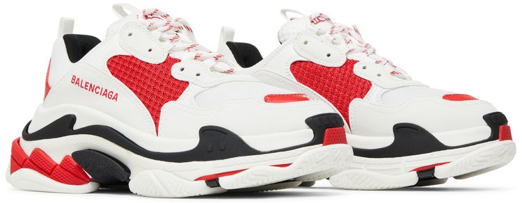 Balenciaga Wmns Triple S Sneaker White Red Black