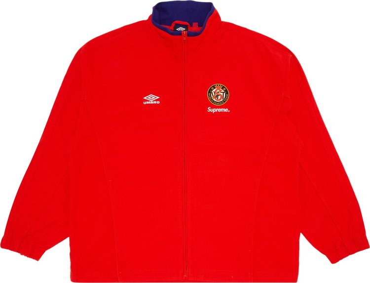 Supreme x Umbro Cotton Ripstop Track Jacket Red