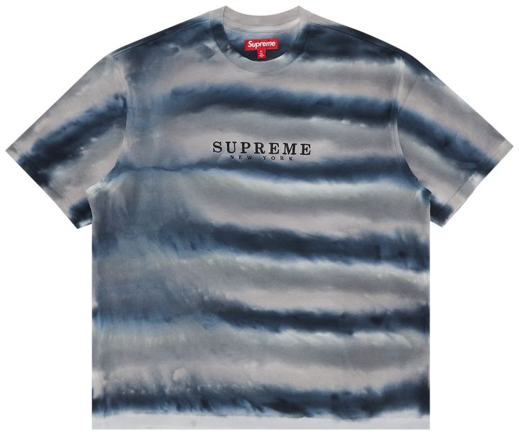 Supreme Dyed Stripe Short Sleeve Top Black