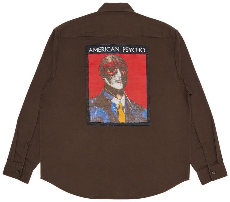 Supreme American Psycho Work Shirt Brown