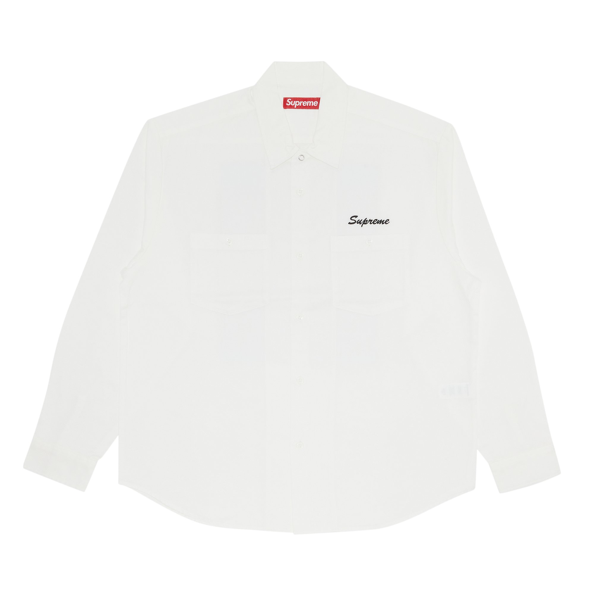 Buy Supreme American Psycho Work Shirt 'White' - FW23S51 WHITE | GOAT