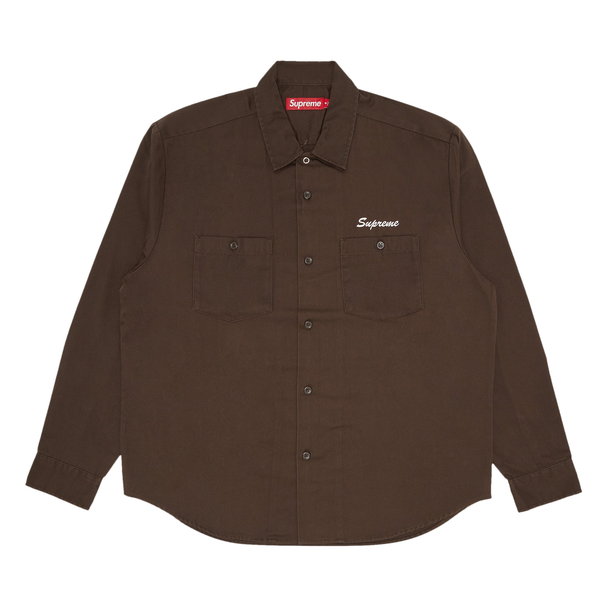 Buy Supreme American Psycho Work Shirt 'Brown' - FW23S51 BROWN | GOAT