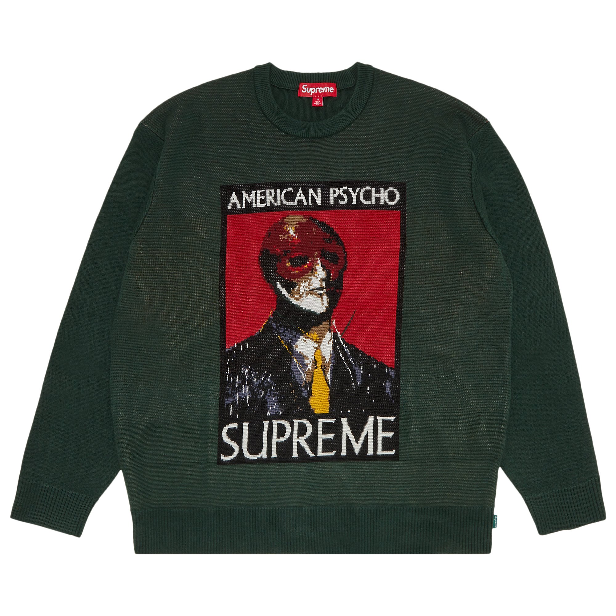 Buy Supreme American Psycho Sweater 'Green' - FW23SK43 GREEN | GOAT