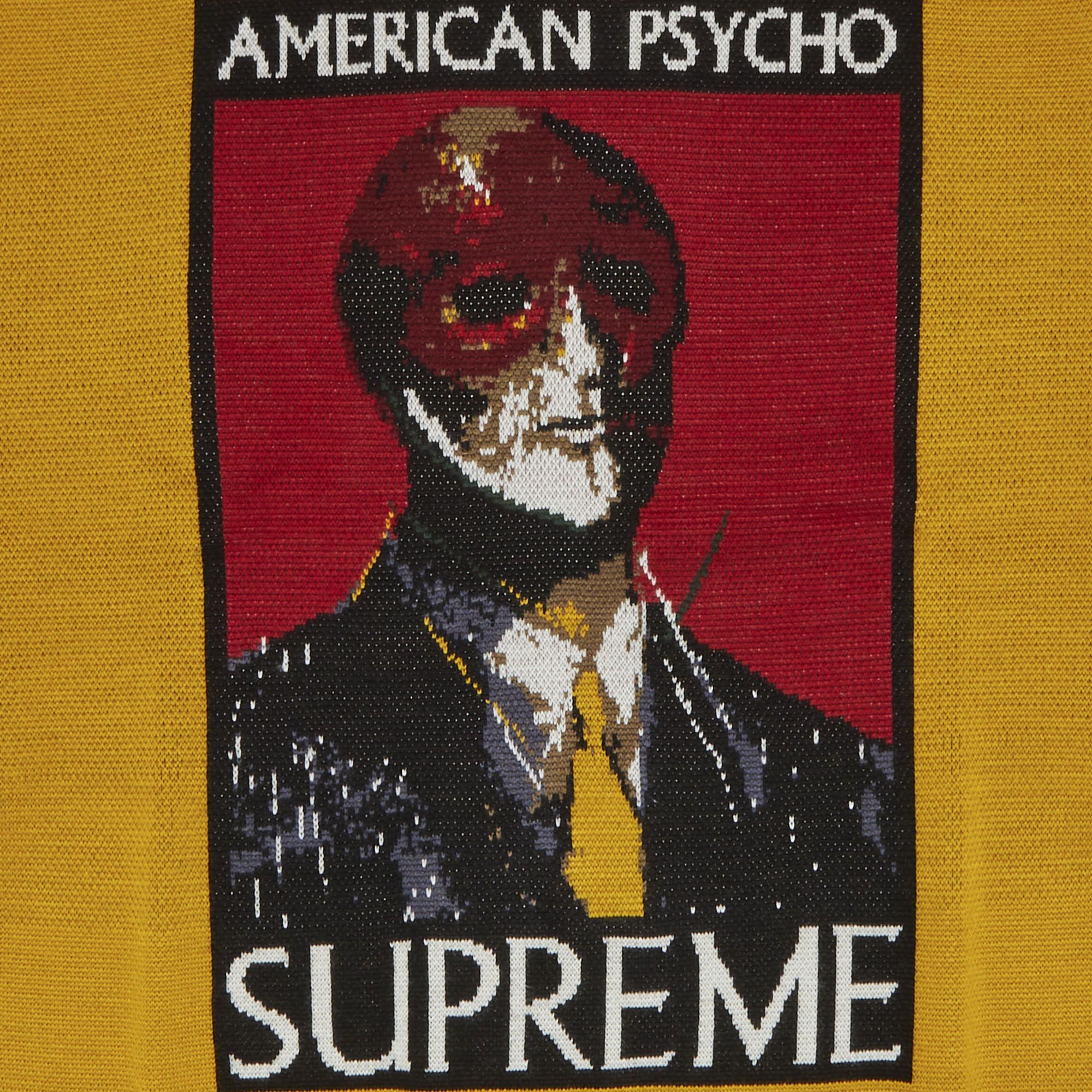 Buy Supreme American Psycho Sweater 'Yellow' - FW23SK43 YELLOW | GOAT MX
