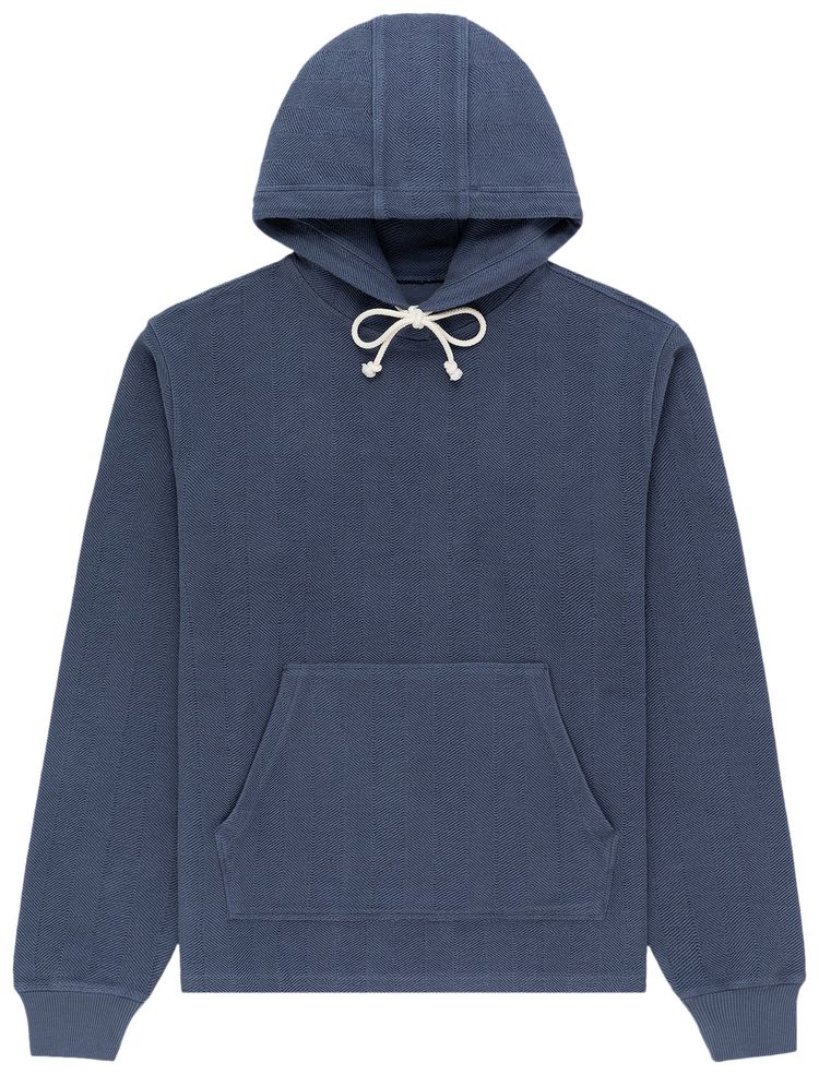 Aime Leon Dore Herringbone Terry Uniform Hoodie Vintage Indigo