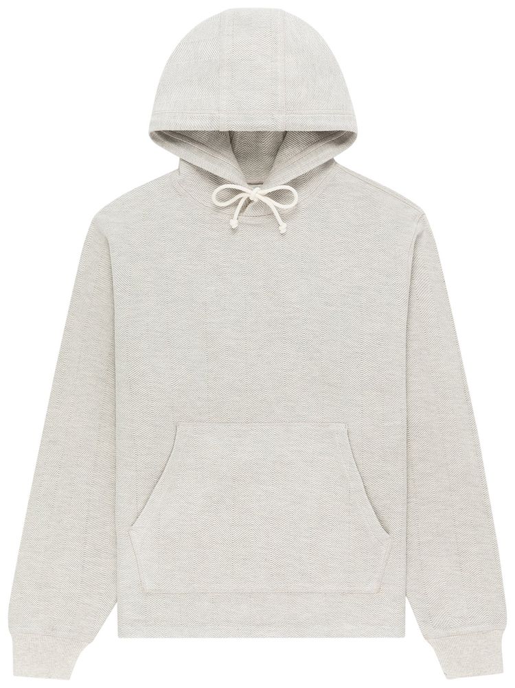 Aime Leon Dore Herringbone Terry Uniform Hoodie Oatmeal Melange