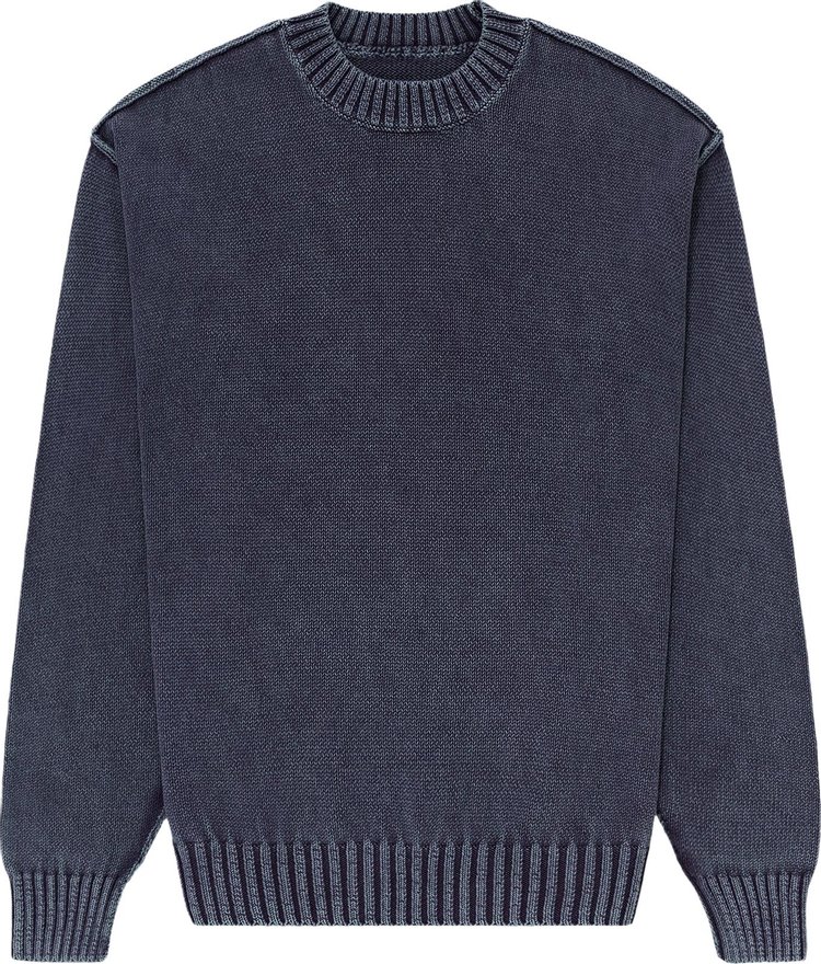 Buy Aimé Leon Dore Washed Inside Out Sweater 'Navy Blazer' - FW23KS030 ...