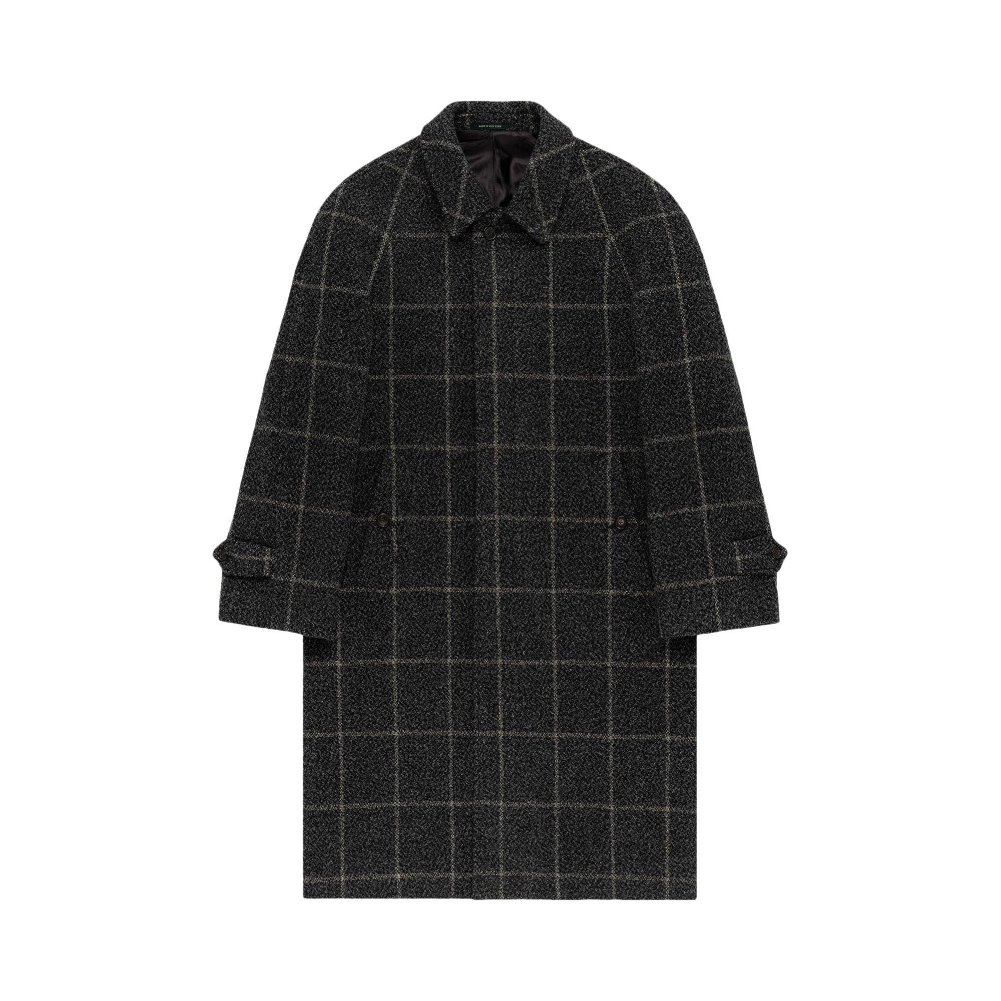 Buy Aimé Leon Dore Wool Topcoat 'Grey Windowpane' - FW23WJ008 GREY 
