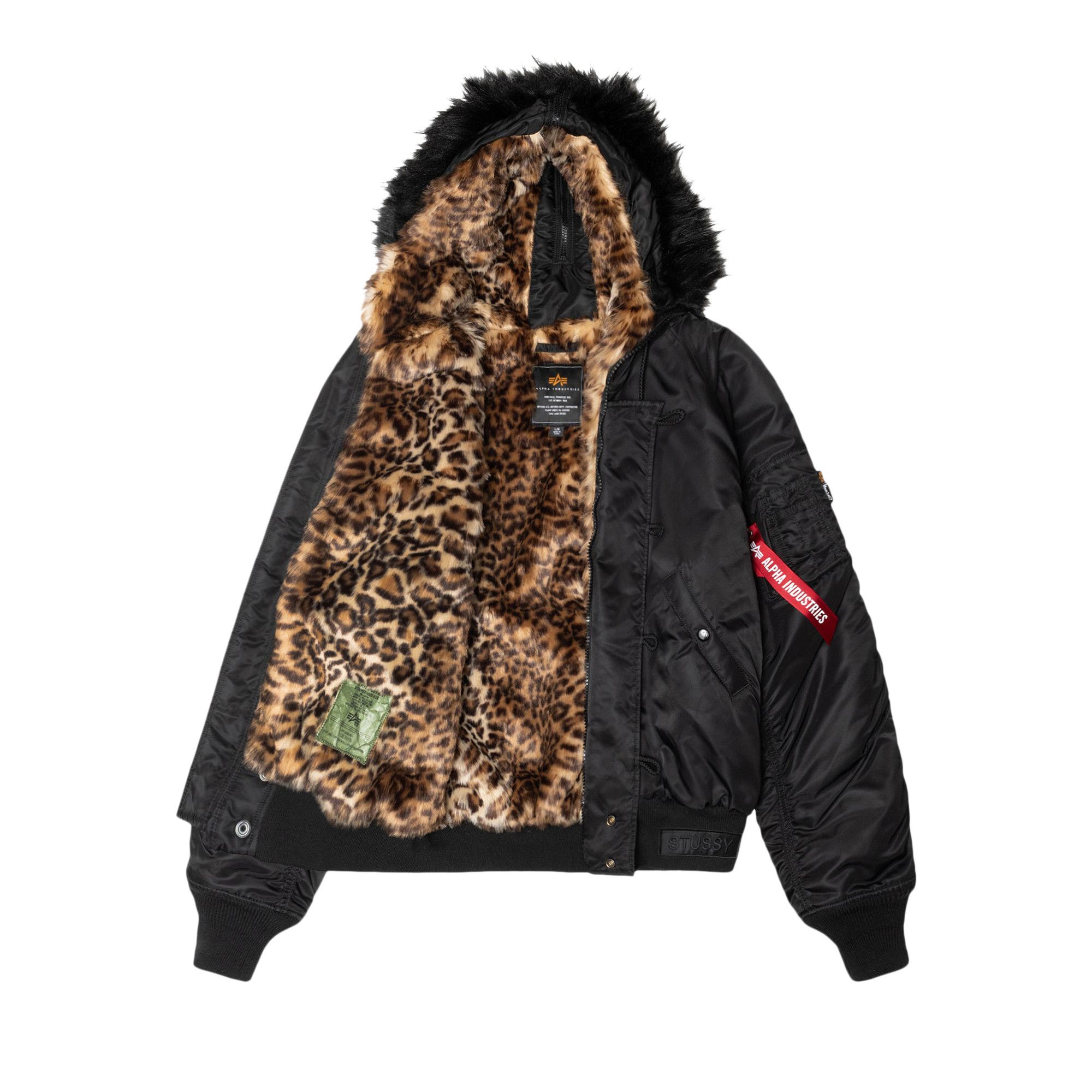 Size xxl Stussy x Alpha Kryptek N-2B Short Waist Parka 'Black'