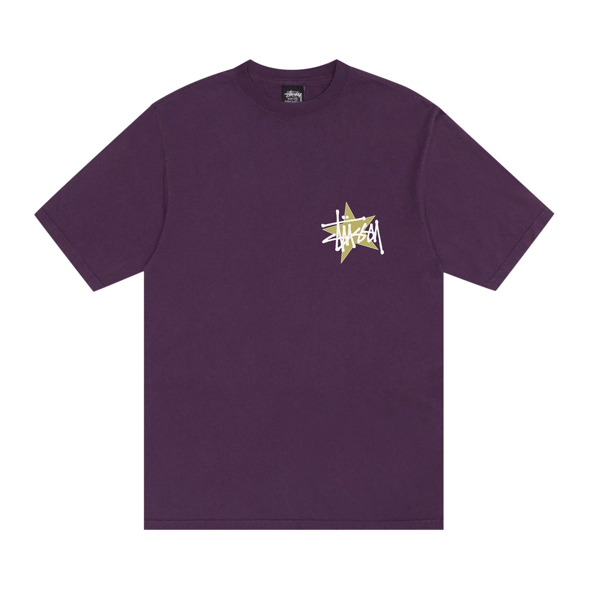 Buy Stussy Star Tee Pigment Dyed 'Purple' - 1904944H PURP | GOAT