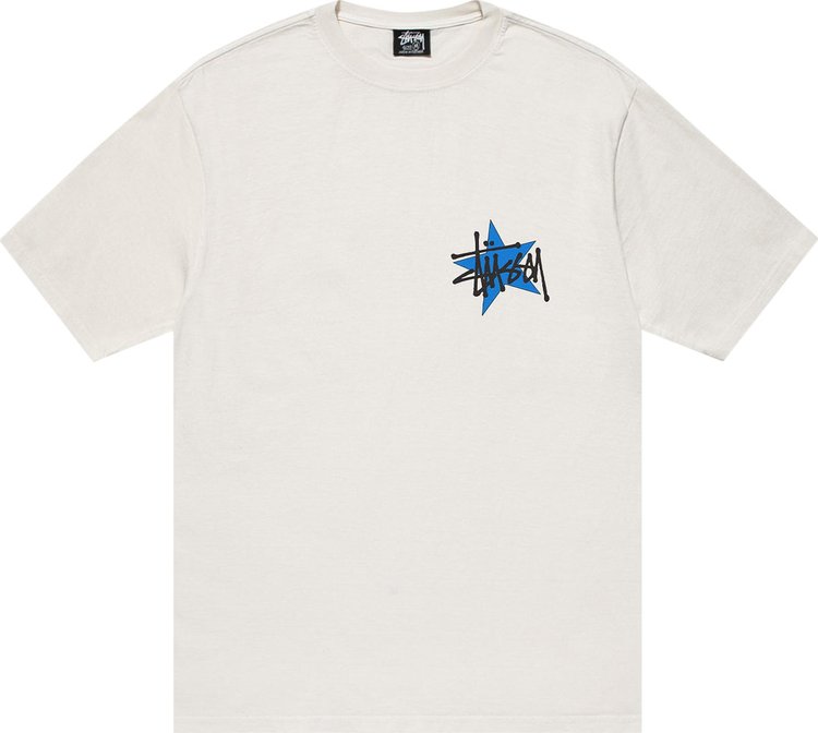 Buy Stussy Star Tee Pigment Dyed 'Natural' - 1904944H NATU | GOAT