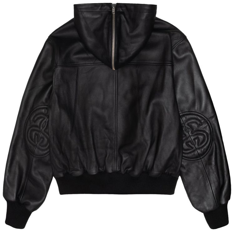 Stussy SS Link Leather Bomber Black