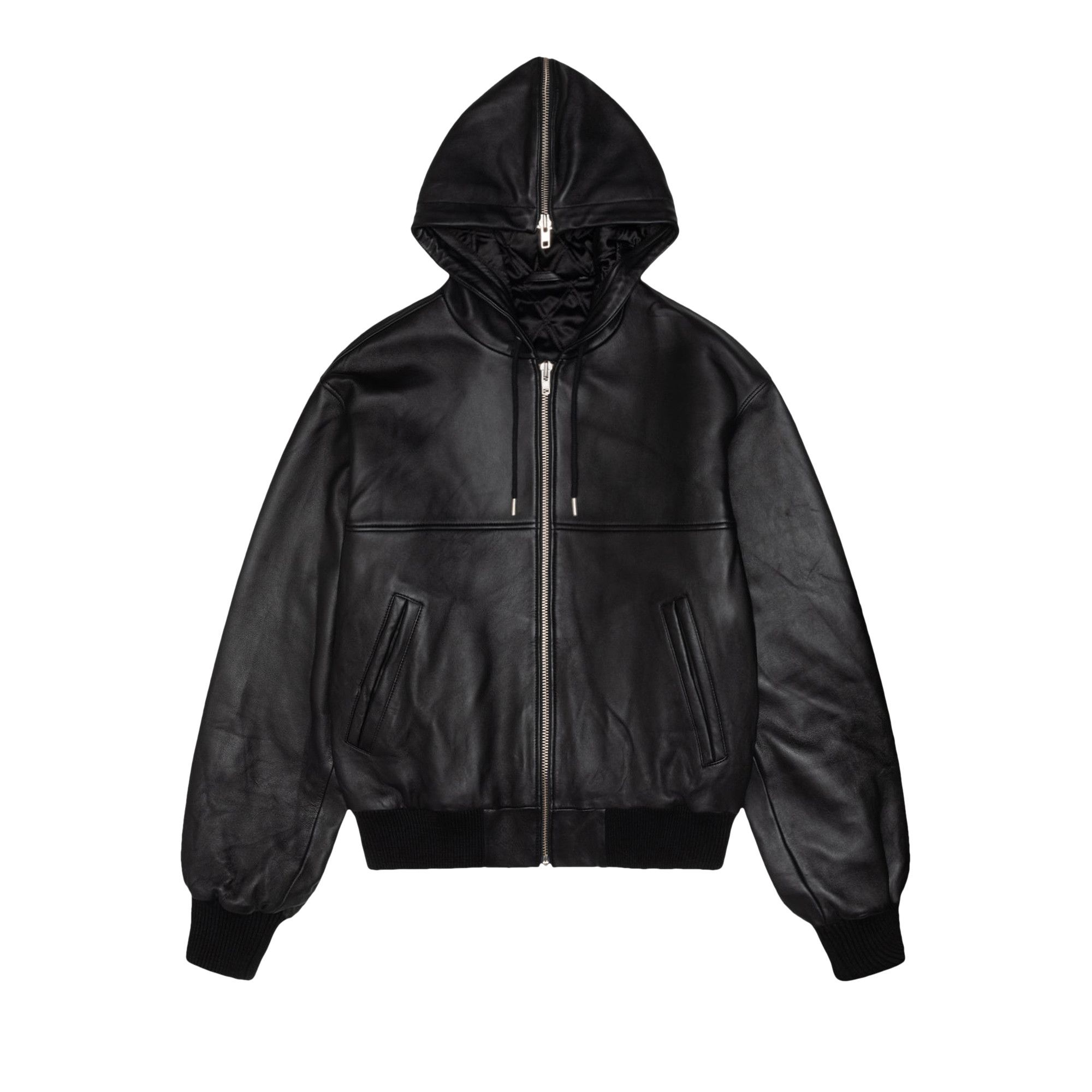【正規品直輸入】 SS Stussy Buy Link GOAT | BLAC 115739 - 'Black' Bomber Leather ジャケット・アウター