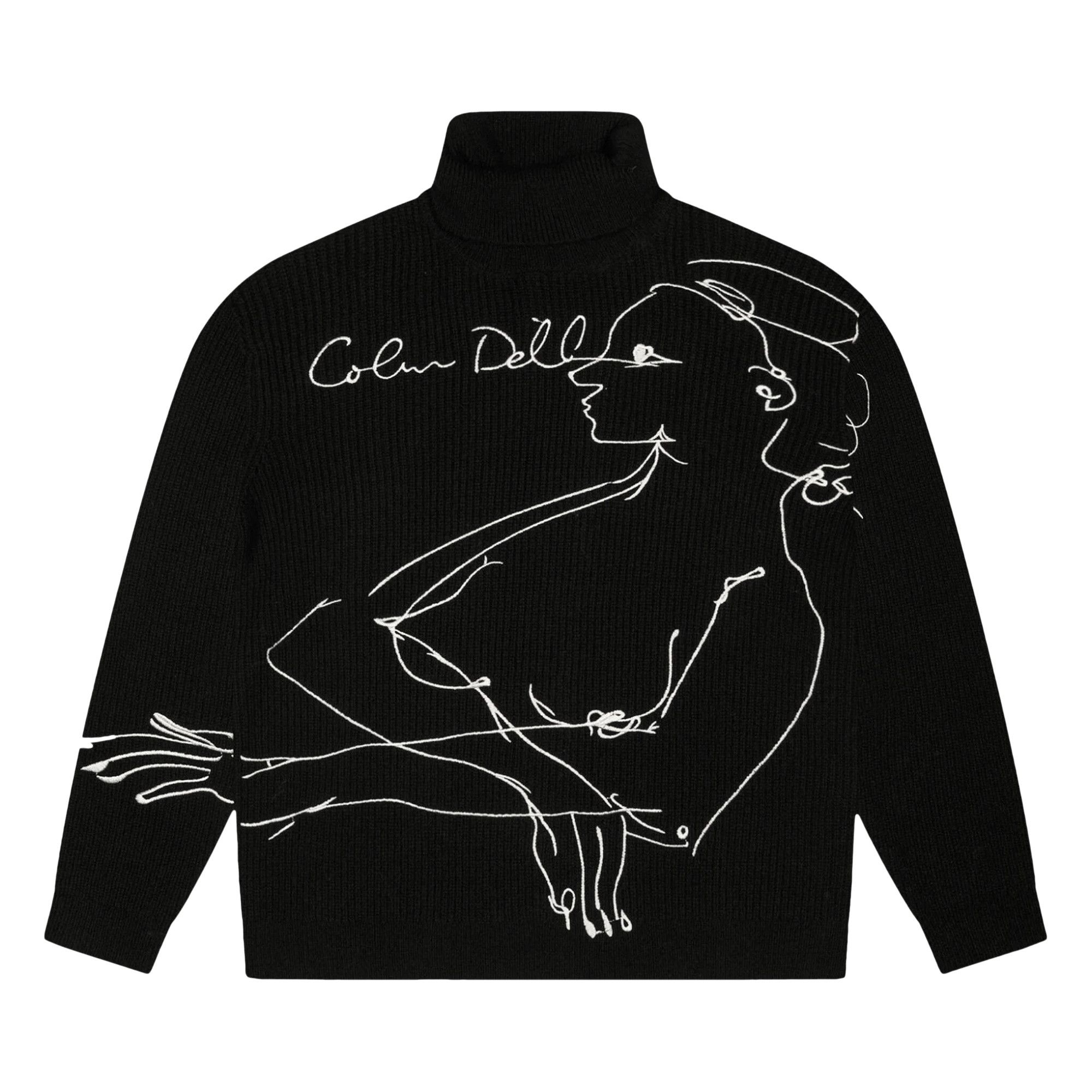 Buy KidSuper Embroidered Doodle Sweater Black AW23 SW 04 BLAC GOAT CA