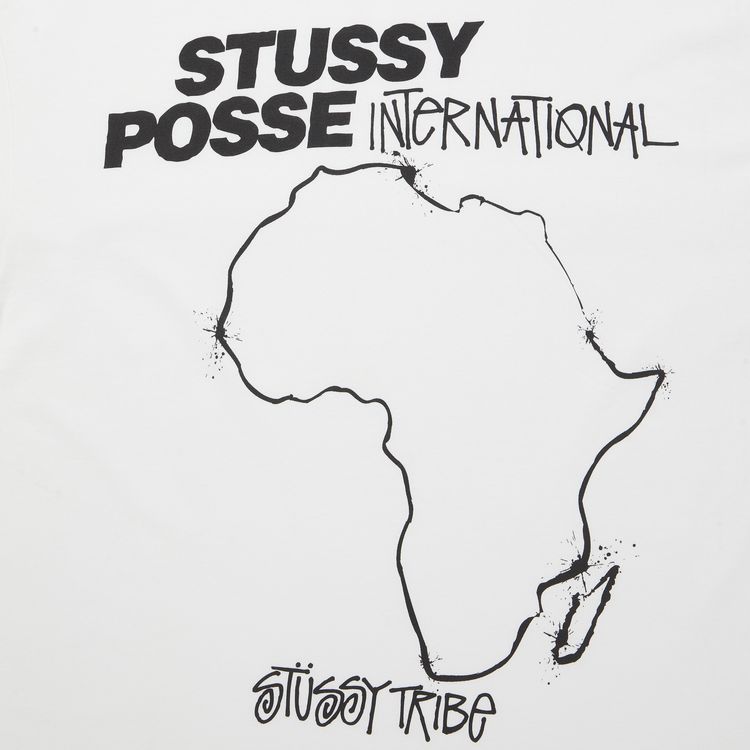 Stussy Posse International Tribe Tee White