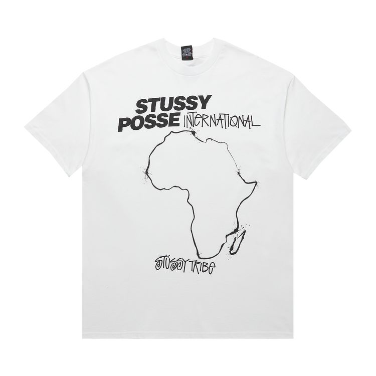Stussy Posse International Tribe Tee White