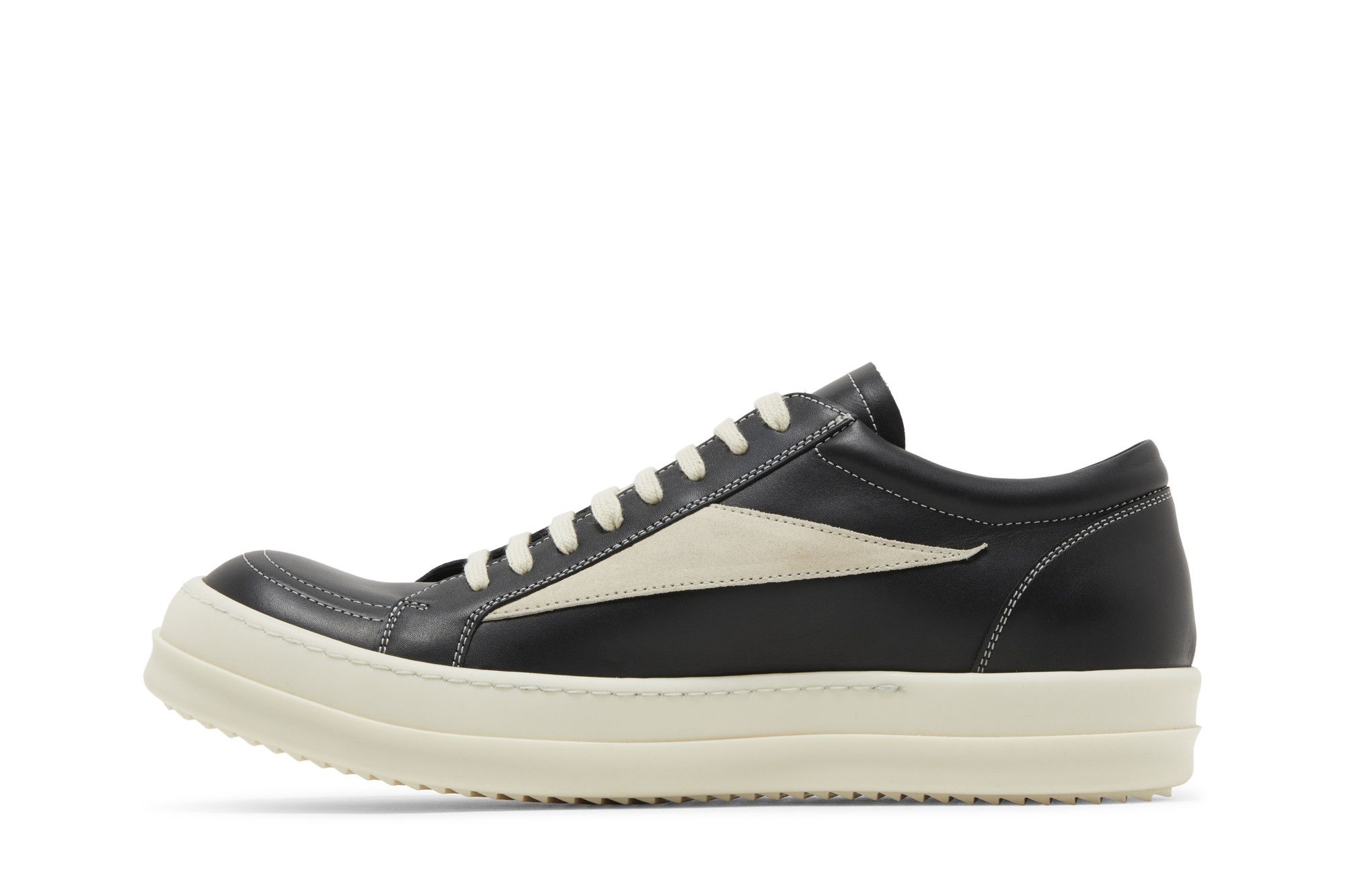 Buy Rick Owens Luxor Vintage Low 'Black Milk' - RU02C7897 LCGLVS