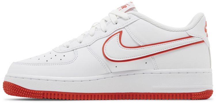 Nike Air Force 1 GS White Picante Red