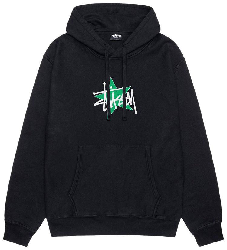 Stussy Star Hoodie Pigment Dyed Black